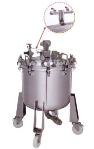 Paint Pressure Tank 80 liter with agitator