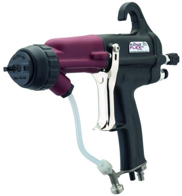 Electrostatic Spray Gun features Devilbiss air cap technology