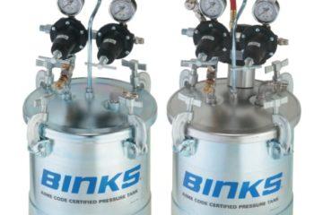 binks pressure feed containers and tanks